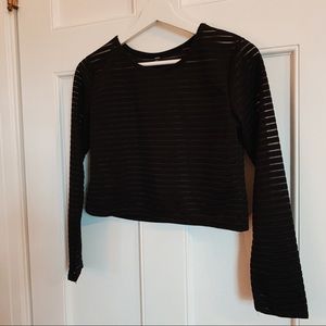 Black Long Sleeve Top